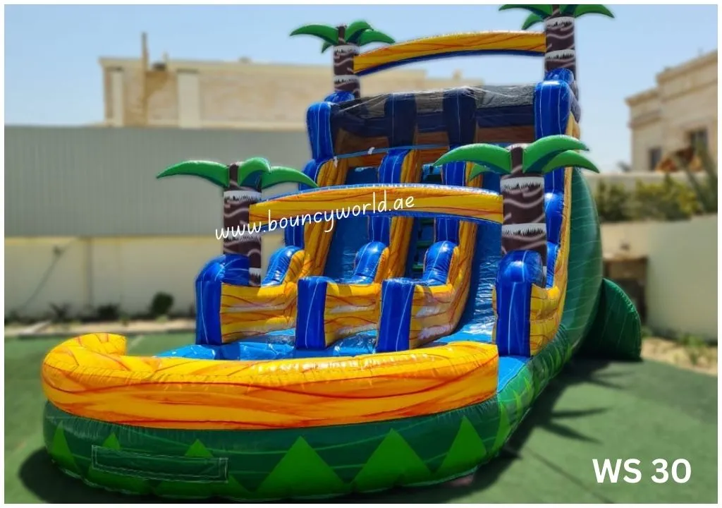 Palm Oasis 4 Trees Pool & 2 Slides Code: WS 30