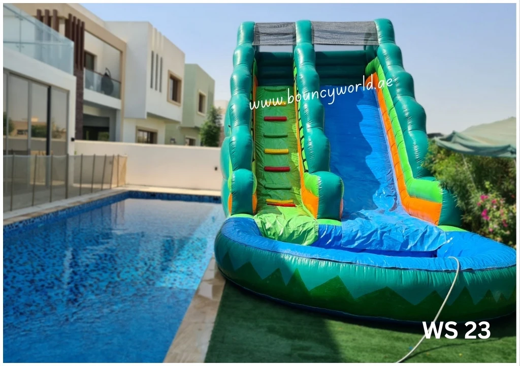 Blue Green Oasis High Slide & Pool Code: WS 23