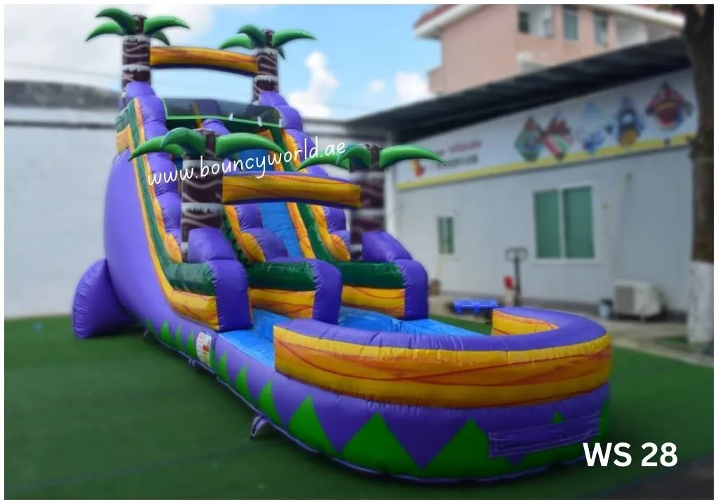 4 Palm Sliding Fun Pool & Single Slide Code: WS 28