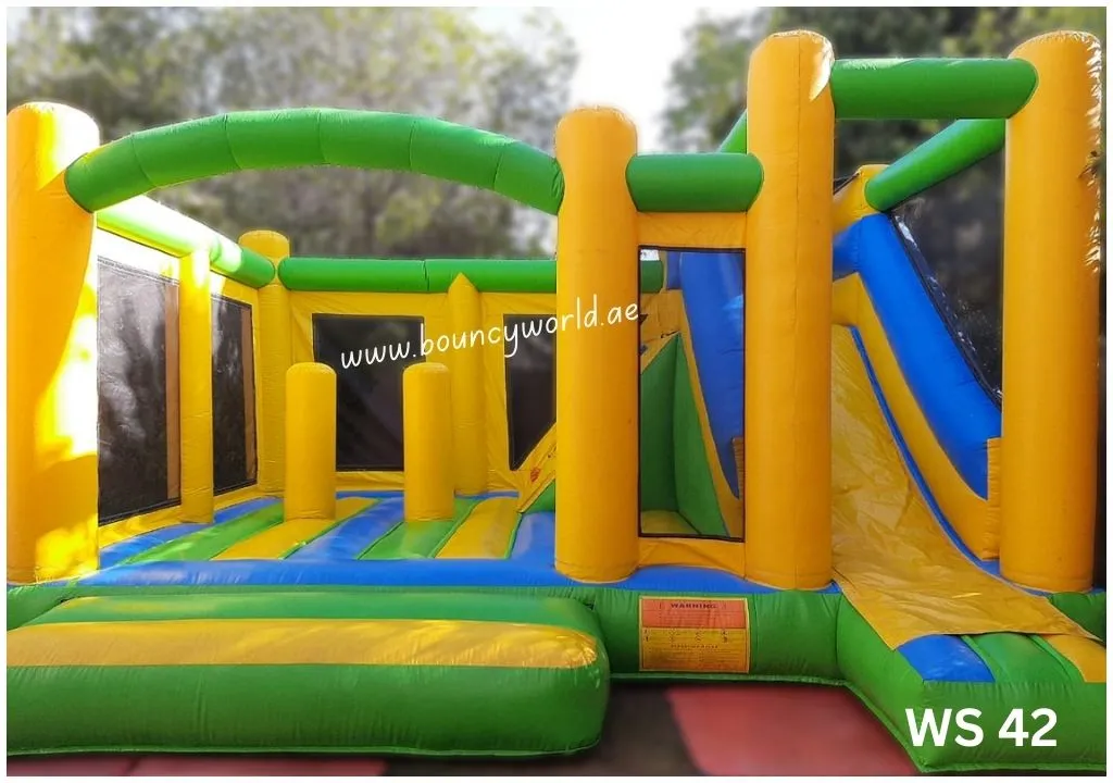 Yellow Green Combo Water Pool Slide Jump Code: WS 42