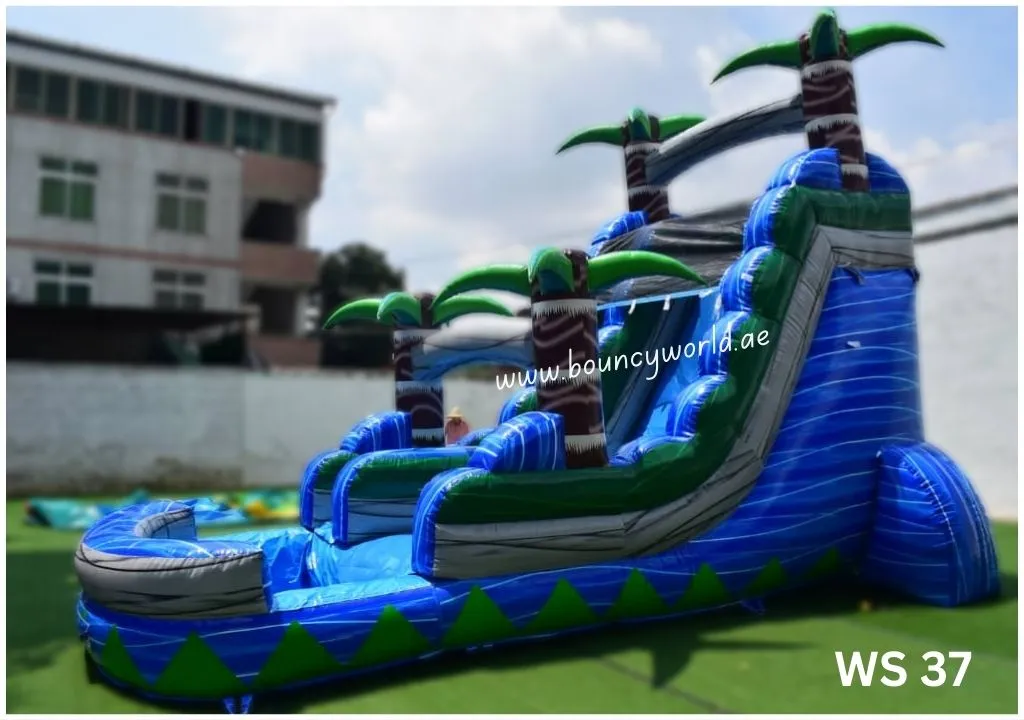 Blue Green Jungle Pool & Slide Code: WS 37