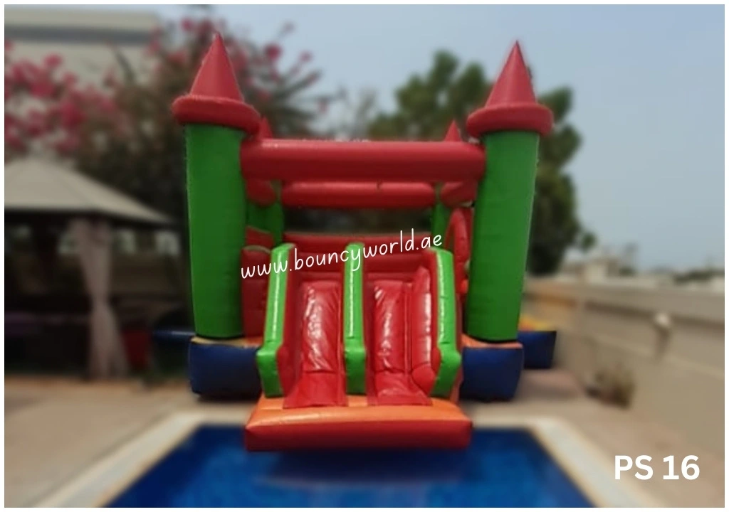 Red Green Castle Bouncy & Double Slide Code: PS 16