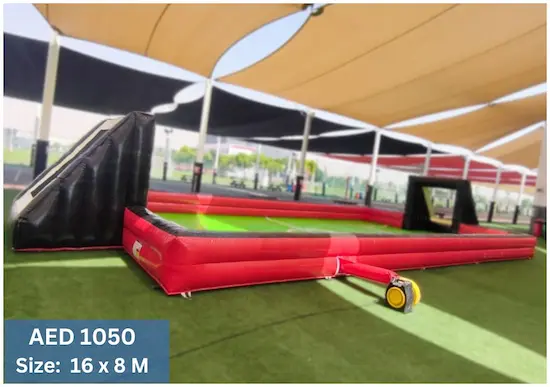 Large Slippery Football Field Rental in Dubai